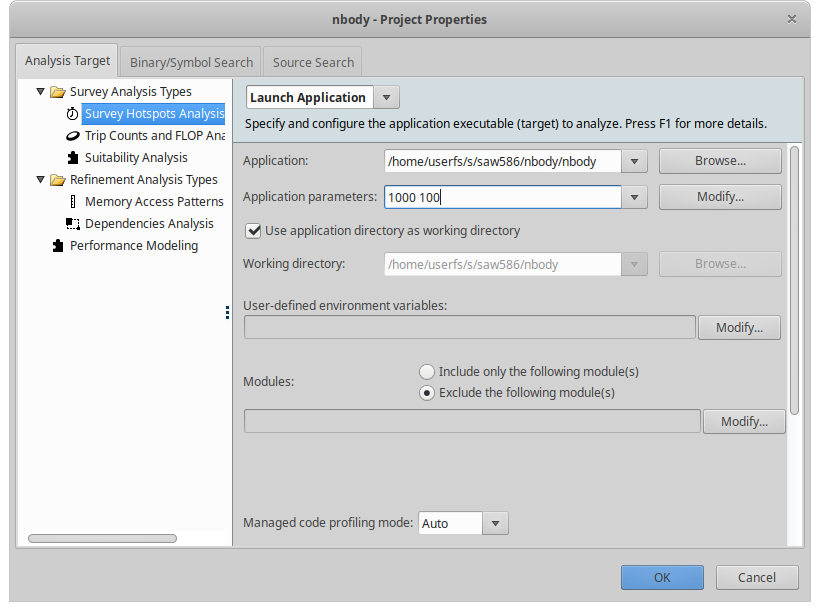 IProviding application parameters
